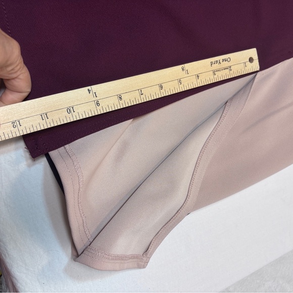 Donna Karan New York Women's Cap-Sleeve Colorblocked Sheath Midi Dress Size 14 - Picture 13 of 13